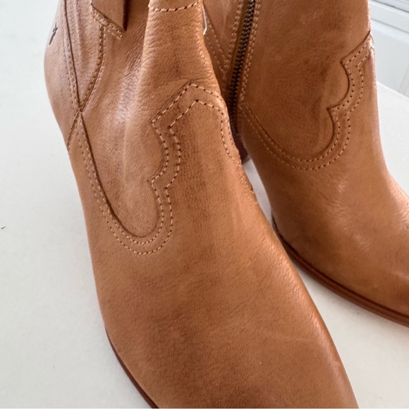 NEW! FRYE REINA BOOTIE Women's Western Leather Boots Brown Size 10 - Picture 8 of 12